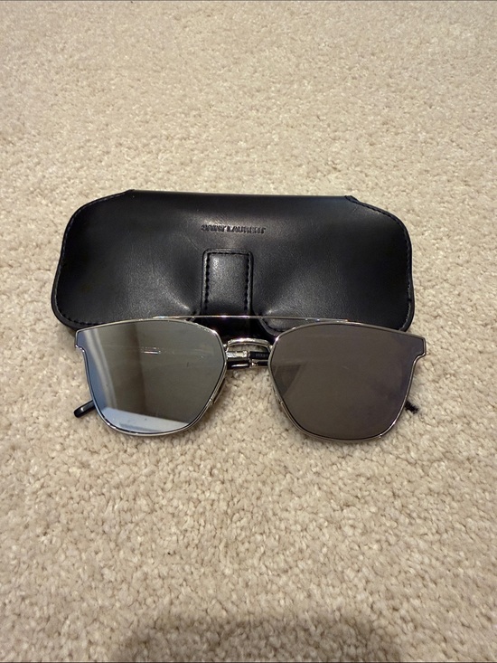 Saint Laurent Other - Saint Laurent SL 28 Metal sunglasses in a silver frame with mirrored lenses
